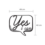 Yes I Can Metal Wall Art